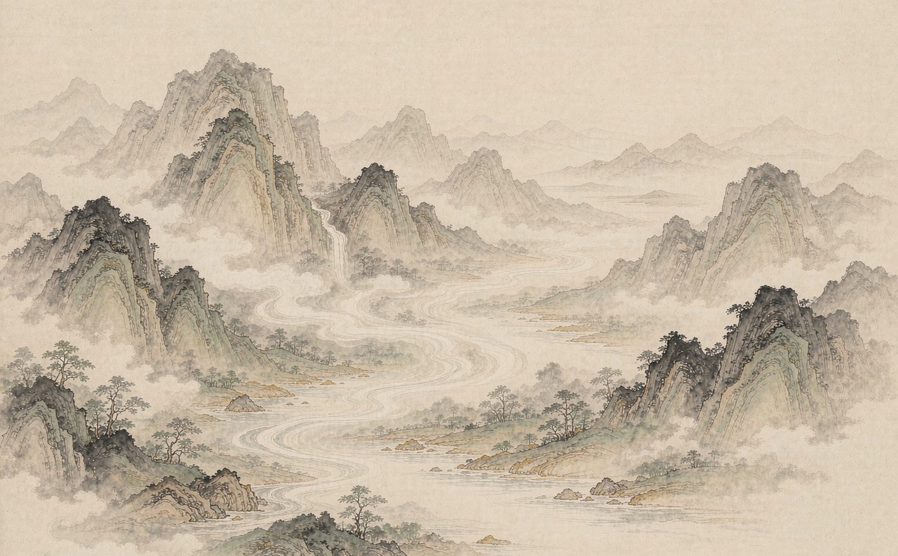 道脉源流 · 意象图